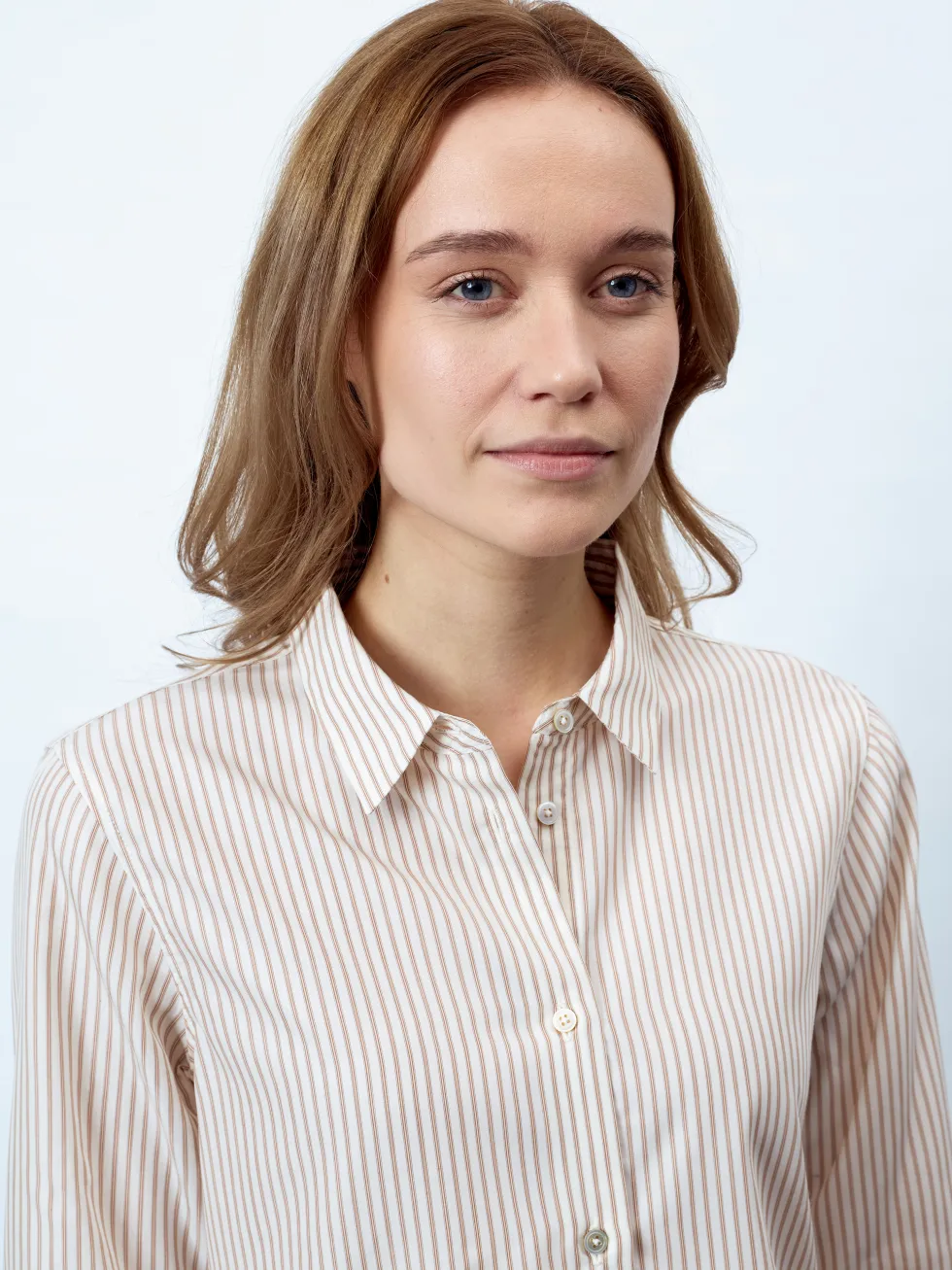 ADRIANA - Langarm Damenbluse,gewebt